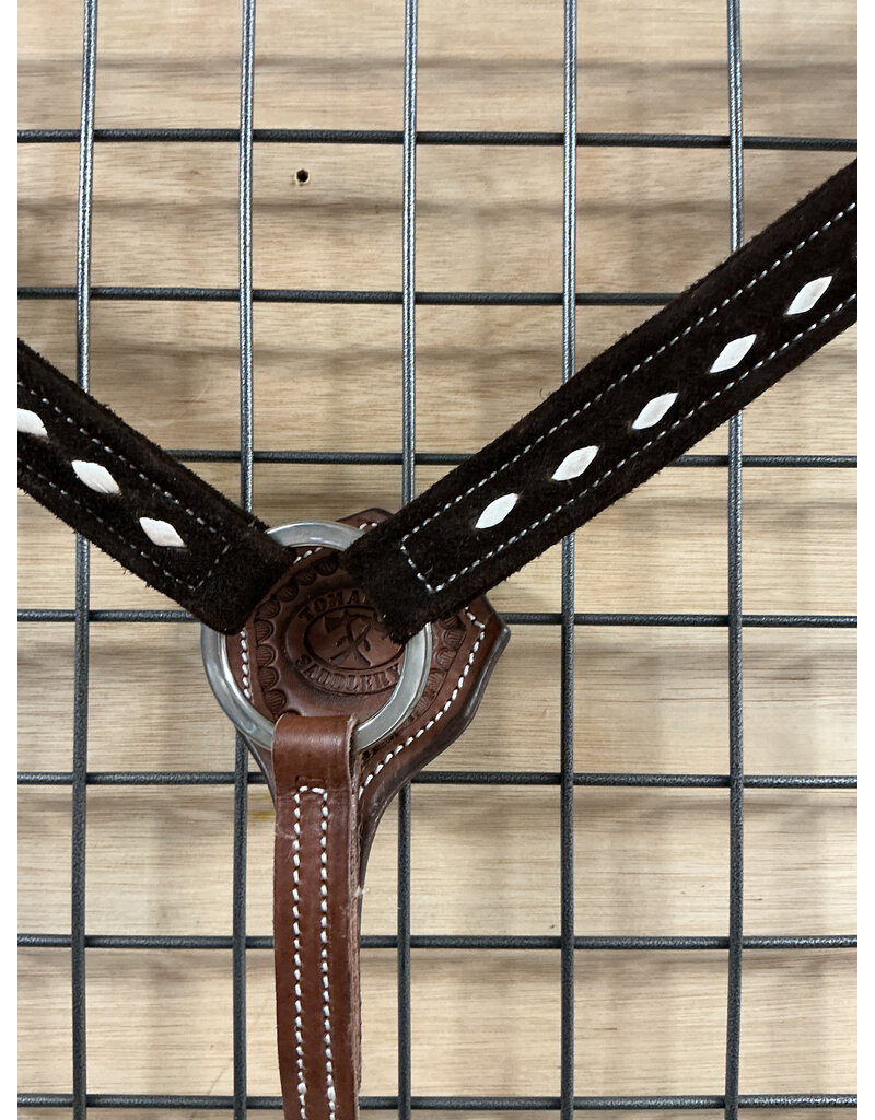 Tomahawk Borstriem Tomahawk Neoprene Dark Brown with White stitches