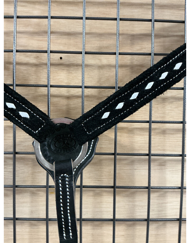 Tomahawk Borstriem Tomahawk Neoprene Black With White Stitches