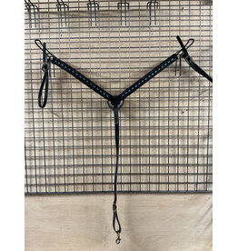 Tomahawk Borstriem Tomahawk Neoprene Black With Light Blue Stitches