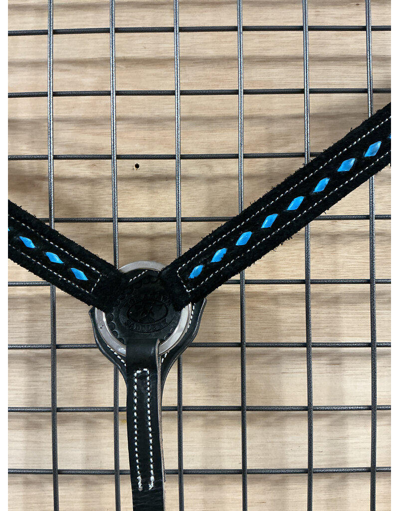 Tomahawk Borstriem Tomahawk Neoprene Black With Light Blue Stitches