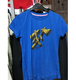 Tomahawk Tshirt Tomahawk Gold Logo Blue Size S Kids