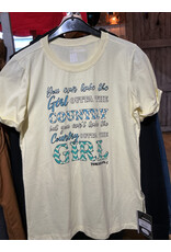 Tomahawk Tshirt Tomahawk Yellow Country Girl Size S