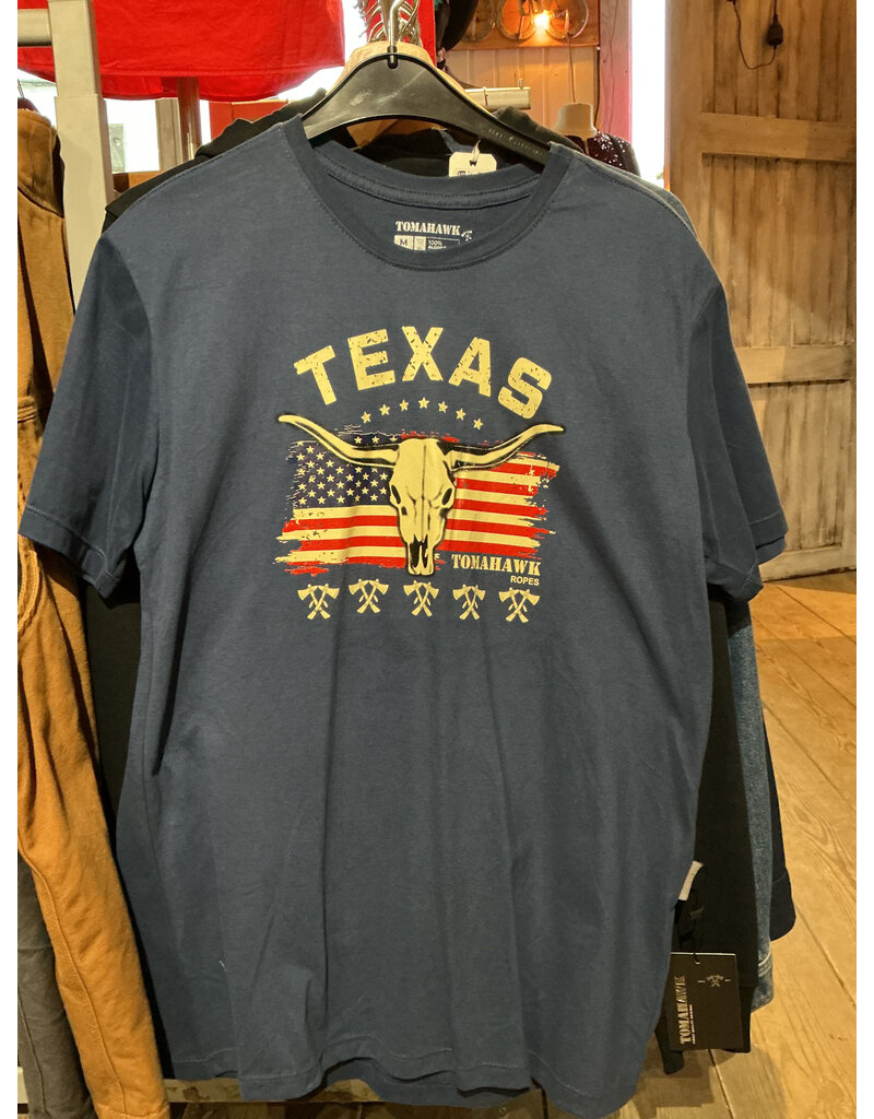 Tomahawk Tshirt Tomahawk Blue Texas Size M