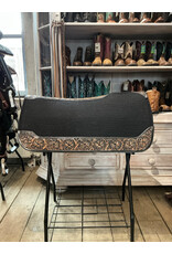 Bootshorse Zadelpad Black Felt Lether Tooling Bootshorse