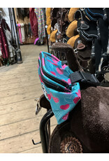 Tomahawk Zadeltasje Teal Harts Touch Screen