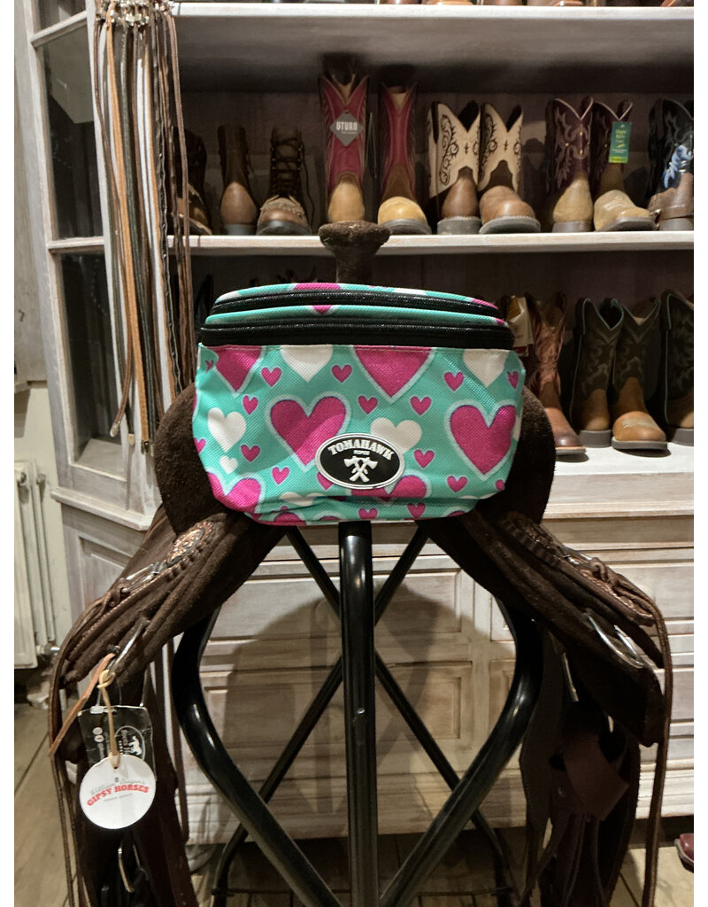 Tomahawk Zadeltasje Teal Harts  Touch Screen Tomahawk
