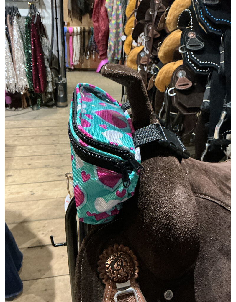 Tomahawk Zadeltasje Teal Harts  Touch Screen Tomahawk