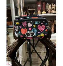 Tomahawk Zadeltasje Black Harts and Stars Touch Screen Tomahawk