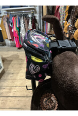 Tomahawk Zadeltasje Black Harts and Stars Touch Screen Tomahawk