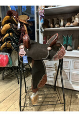 Twisted C Twisted C Barrel Saddle Shannon Kerr Tree 15 inch Full Quarter chocolate dark brown