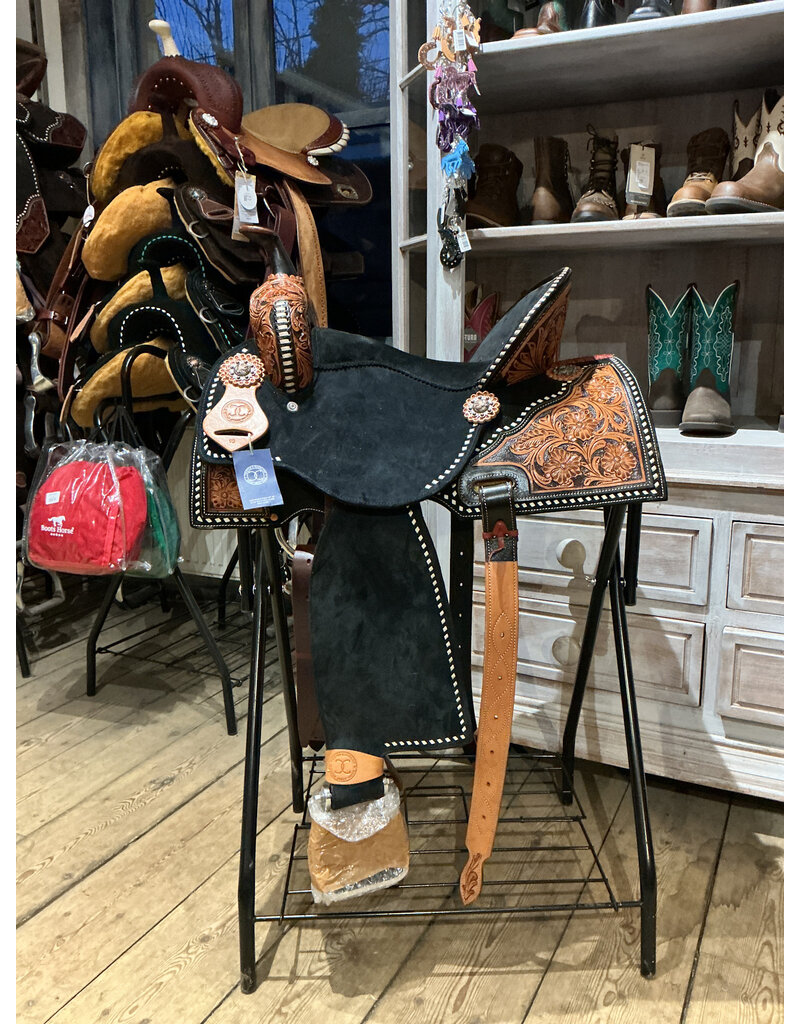 Twisted C Barrel Zadel Twisted C Martha Josey Tree 15 inch Full Quarter