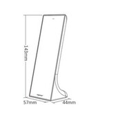 Design LED sheet  afstandsbediening tafelmodel + Zwarte wandhouder voor enkel kleurige LED – 3 zones – Miboxer Y1
