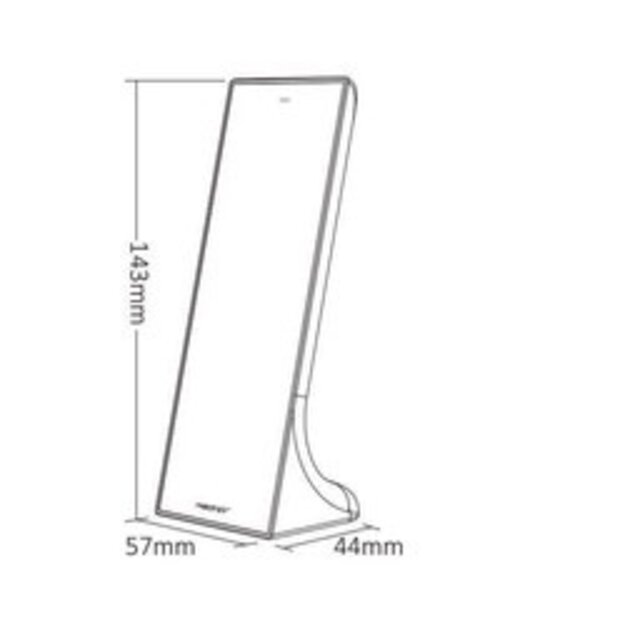 Design LED sheet  afstandsbediening tafelmodel + Zwarte wandhouder voor enkel kleurige LED – 3 zones – Miboxer Y1