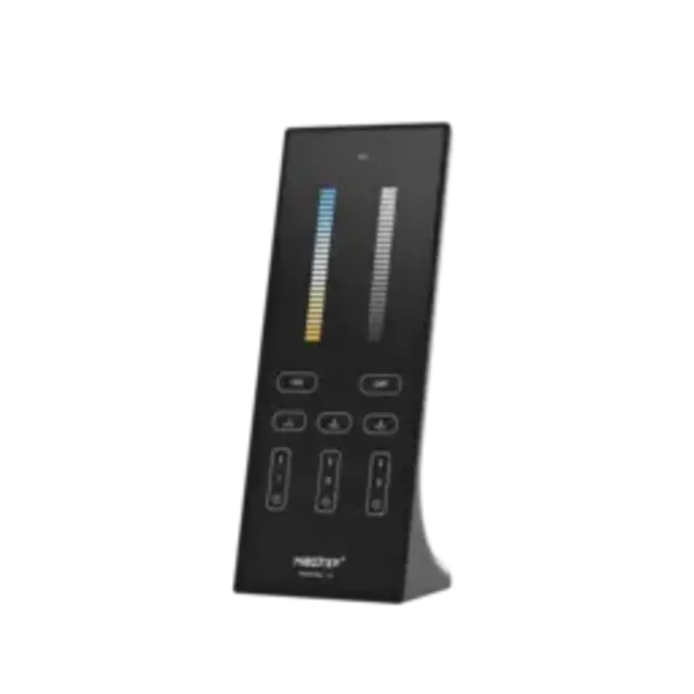 Design LED sheet afstandsbediening tafelmodel + Zwarte wandhouder Dual White CCT LED – 3 zones – Miboxer Y2