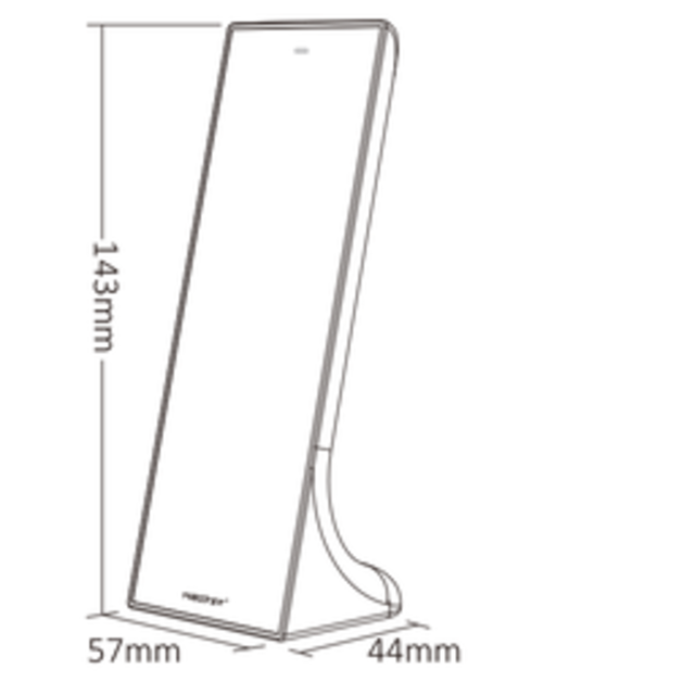 Design LED sheet afstandsbediening tafelmodel + Zwarte wandhouder voor ieder type LED – 3 zones – Miboxer Y3