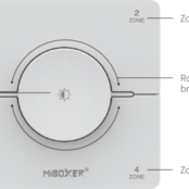 Dual white wanddimmer voor LED sheets - Draadloos - Miboxer K0S-WIT