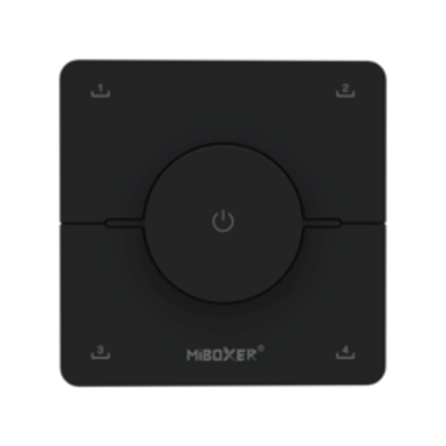 Dual white wanddimmer voor LED sheets - Draadloos - Miboxer K0-ZWART