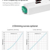 DMX Controller 512 2-Kanaal 12-24V MiBOXER D2-CX voor LED sheets