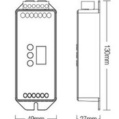 DMX Controller 512 2-Kanaal 12-24V MiBOXER D2-CX voor LED sheets
