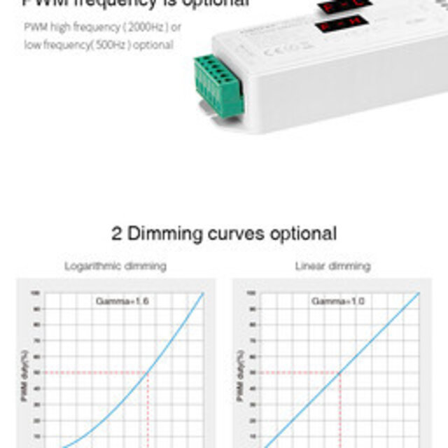 DMX Controller 512 3-Kanaal 12-24V MiBOXER D3-CX voor LED sheets