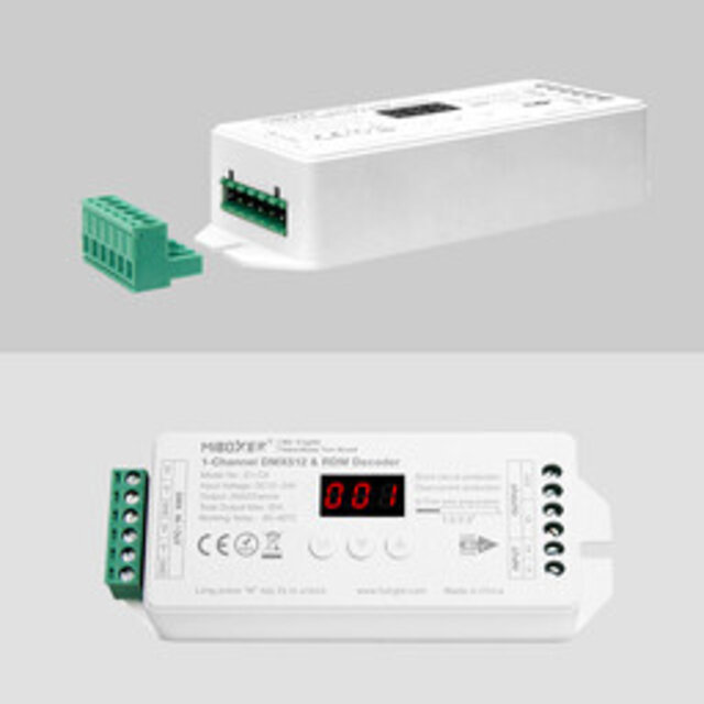 DMX Controller 512 4-Kanaal 12-24V MiBOXER D4-CX vcoor LED sheets