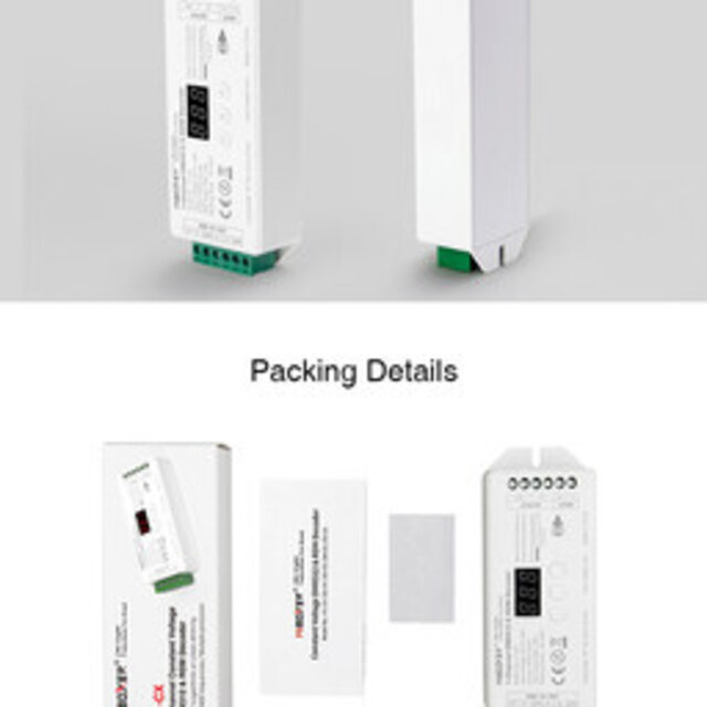 DMX Controller 512 4-Kanaal 12-24V MiBOXER D4-CX vcoor LED sheets