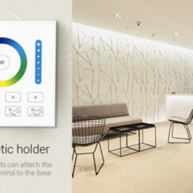 RGBCCT LED sheets wanddimmer – Draadloos - Miboxer B0