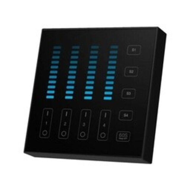 Zwarte LED sheets wanddimmer voor enkel kleurige LED – Draadloos - B5-B