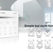 Zwarte LED sheets wanddimmer voor enkel kleurige LED – Draadloos - B1-B