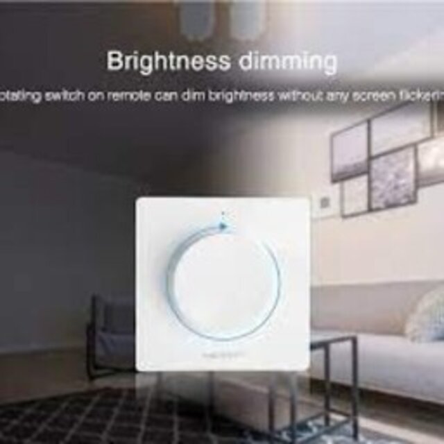 Witte enkel kleurige LED sheets wanddimmer – Draadloos – Miboxe