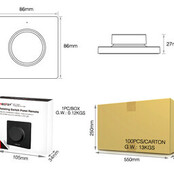 Witte enkel kleurige LED sheets wanddimmer – Draadloos – Miboxe