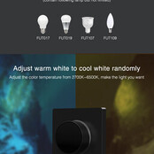 Zwarte LED sheets wanddimmer – Draadloos – Miboxer K1-B