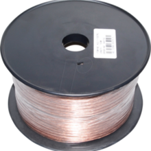 2 aderige led sheets aansluitkabel 0,75 kwadraat - 1 meter transparant