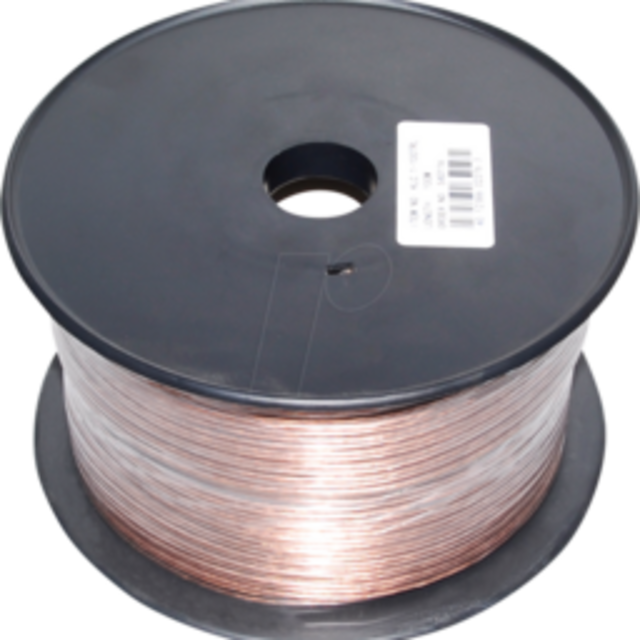 2 aderige led sheets aansluitkabel 0,75 kwadraat - 1 meter transparant