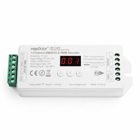 DMX Controller 512 1-Kanaal 12-24V MiBOXER D1-CX- LED sheets