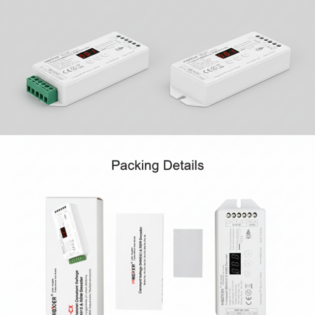 DMX Controller 512 1-Kanaal 12-24V MiBOXER D1-CX LED sheets