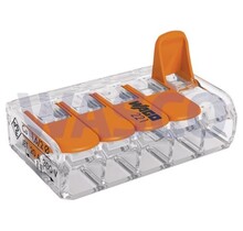 Lasklem LED strip Lasklem voor 5 kabels - 5 draads - kabel splitter - WAGO 5 kabels - 5 draads - kabel splitter - WAGO