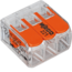 WAGO klemmen voor LED sheets Lasklem voor 3 kabes - 3 draads - kabel splitter - WAGO