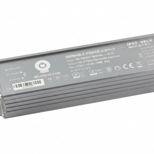 1-10V Dimbare LED sheets driver 168 watt 12 volt 12,5 ampere - IP67