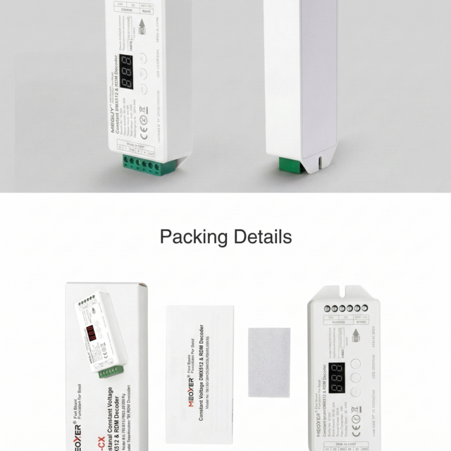 DMX Controller 512 3-Kanaal 12-24V MiBOXER D3-CX voor LED sheets