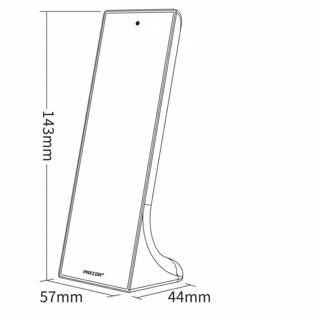 Design LED sheet afstandsbediening tafelmodel + Zwarte wandhouder voor ieder type LED – 3 zones – Miboxer Y3