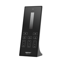 Design LED sheet  afstandsbediening tafelmodel + Zwarte wandhouder voor enkel kleurige LED – 3 zones – Miboxer Y1