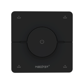 Dual white wanddimmer voor LED sheets - Draadloos - Miboxer K0-ZWART