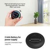 LED sheets draadloze dimmer voor RGBW, RGBWW, RGBCCT - Miboxer S2 zwart