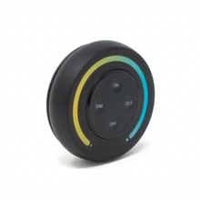 Zwarte Dual white LED sheets wanddimmer – Draadloos 1 zone - Rond model Miboxer S1-B