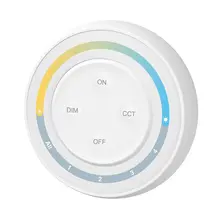 LED sheets draadloze wanddimmer 4 zone voor Dual white - Miboxer S1W+