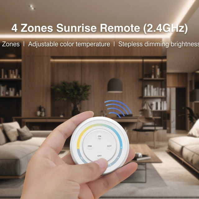 LED sheets draadloze wanddimmer 4 zone voor Dual white - Miboxer S1W+