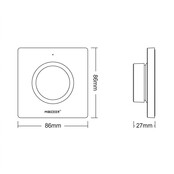 Zwarte LED sheets wanddimmer – Draadloos – Miboxer K1-B
