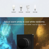 Zwarte LED sheets wanddimmer – Draadloos – Miboxer K1-B