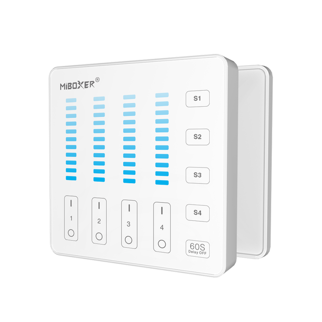 Witte LED sheets wanddimmer voor enkel kleurige LED – Draadloos - B5 - Wit